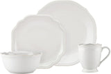 Lenox White French Perle Bead 4Pc Place Setting