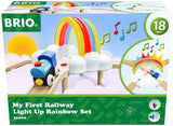BRIO 36002 My First Rainbow Set - Kids Creative Building Toys and Wooden Toy Train Sets and Wooden Tracks FSC 100% Sustainable | Starter Sets, Toddlers, Age 18m and Up