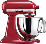 KitchenAid 5KSM125 - Artisan Tilt Head Stand Mixer with basic accessories, 4.8L, Empire Red