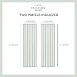 Exclusive Home Velvet Heavyweight Light Filtering Hidden Tab Top Curtain Panel Pair, 52"x84", Navy