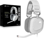 Corsair HS80 RGB USB Premium Gaming Headset with 7.1 Surround Sound, White, Large