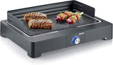 Severin PG 8562 Table Electric Grill Quick Heat Up with Aluminium Plate and Safe Touch Casing