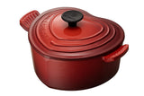 Le Creuset Enameled Cast-Iron 2-Quart Heart Casserole, Red