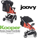 Joovy Kooper Stroller, Lightweight Travel Stroller, Compact Fold with Tray, Paprika