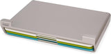 Joseph Joseph Folio Slim 3-Piece Under Shelf, Space Saving Color coded Kitchen Cutting Board Set, Multicolor, Large