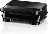 Braun SnackMaker 5 SM5001 - Sandwich and waffle maker with premium non-stick coating removable plates, 800W, black color