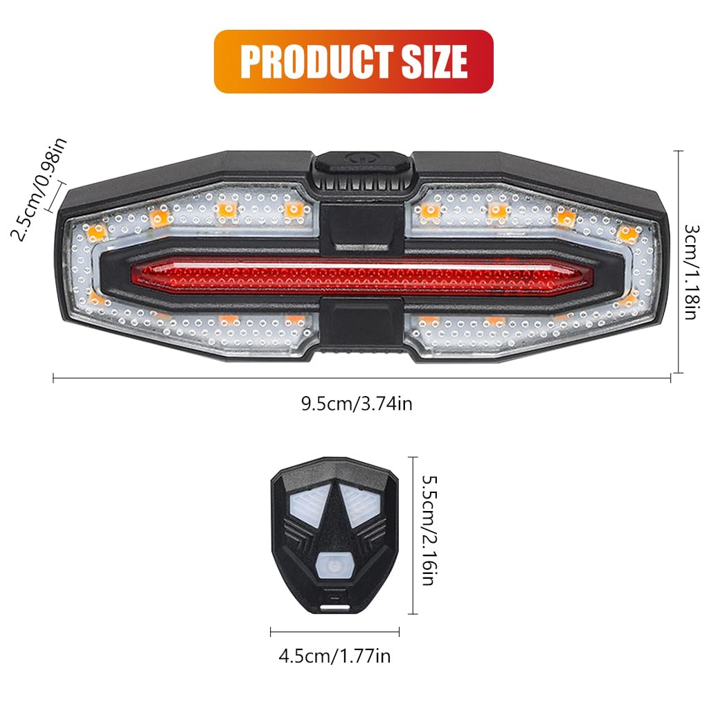 Wireless Remote Control Bike Turn Tail Light Secondary image