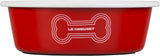 Le Creuset Enamel On Steel Medium Dog Bowl 16cm Red