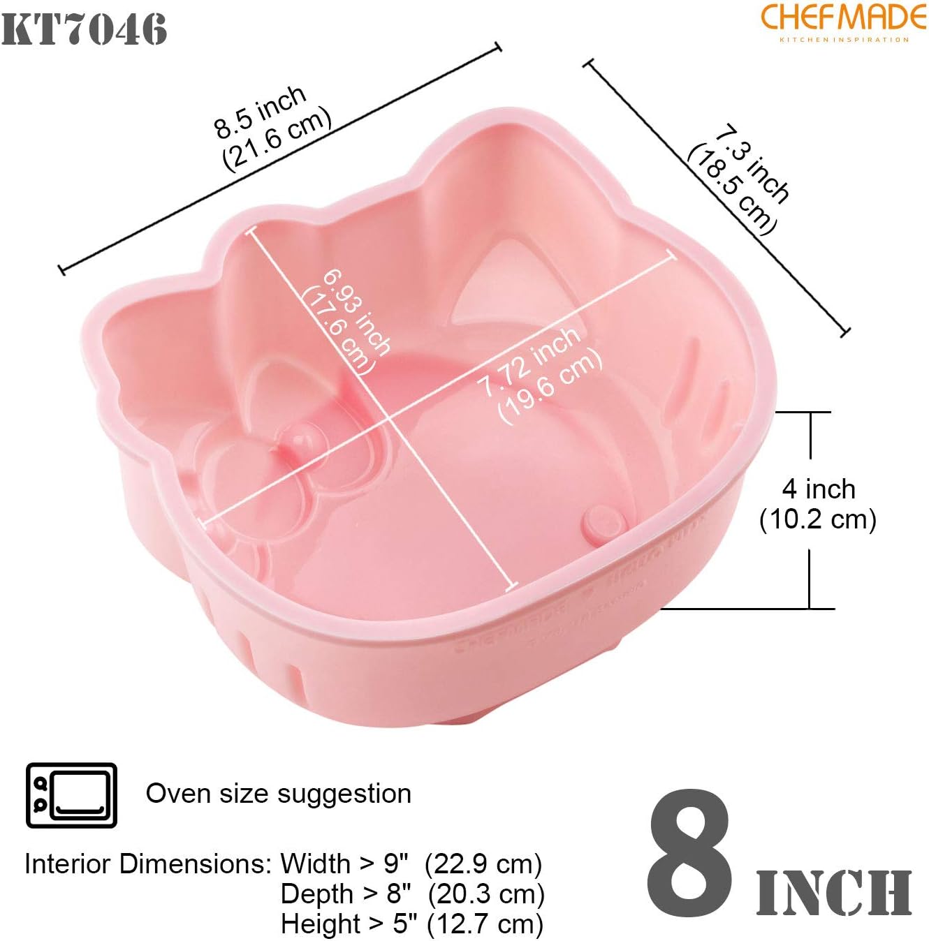 CHEFMADE KT7046 Silicone Cake Mould, 8" Secondary image