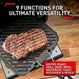 Tefal Easy Fry Healthy Air Fryer Oven & Grill w/7 Accessories 11L 9-in-1 FW5018 – 8 Programmes, 99% Less Fat, Rotisserie, Easy-to-Clean, Black