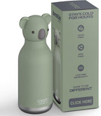Asobu Bestie Koala Insulated Stainless Steel Water Bottle with Straw, 460ml