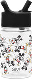 Simple Modern Disney Mickey Mouse Kids Water Bottle Plastic BPA-Free Tritan Cup with Leak Proof Straw Lid | Reusable and Durable for Toddlers, Boys | Summit Collection | 12oz, Mickey Mouse Retro