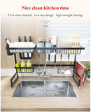 BOOMJOY The Cleaning Expert Stainless Steel Dish Rack Shelving 2 Layer Storage