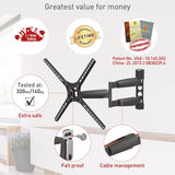 Barkan TV Wall Mount, 13-65 inch Full Motion Articulating - 4 Movement Long Premium Flat/Curved Screen Bracket, up to 80 lbs, Extremely Extendable,Fits LED OLED LCD