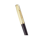 Parker 51 Ballpoint Pen | Deluxe Plum Barrel with Gold Trim | Medium 18k Gold Point (No Ink Refill)