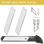Wiltop Utility Knife Retractable Box Cutter With 2 Extra Blade