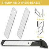 Wiltop Utility Knife Retractable Box Cutter With 2 Extra Blade