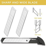 Wiltop Utility Knife, Retractable Box Cutter with 2 Extra Blade