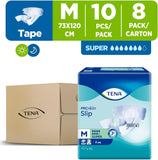 TENA PROskin Slip Super Adult Diapers M - Carton of 8 packs