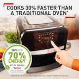 Tefal Easy Fry Healthy Air Fryer Oven & Grill w/7 Accessories 11L 9-in-1 FW5018 – 8 Programmes, 99% Less Fat, Rotisserie, Easy-to-Clean, Black