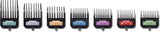 Andis 33655 Premium Clip Animal Comb Set – Built with Plastic, Includes 7 Color Coded Combs of Different Sizes, Metal Clip to Attach Comb - Fits Ultra Edge & Ceramic Edge Blades, Multicolor