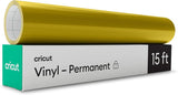 Cricut 2005283 Premium Vinyl - Permanent, 12" x 180", Adhesive Decal Bulk Roll - Gold