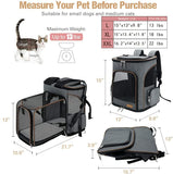 Lekereise Cat Backpack Expandable Pet Carrier Backpack For Small Cats And Dogs