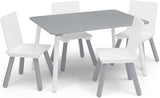 Delta Children Kids Table And 4 Chair Set GreyWhite