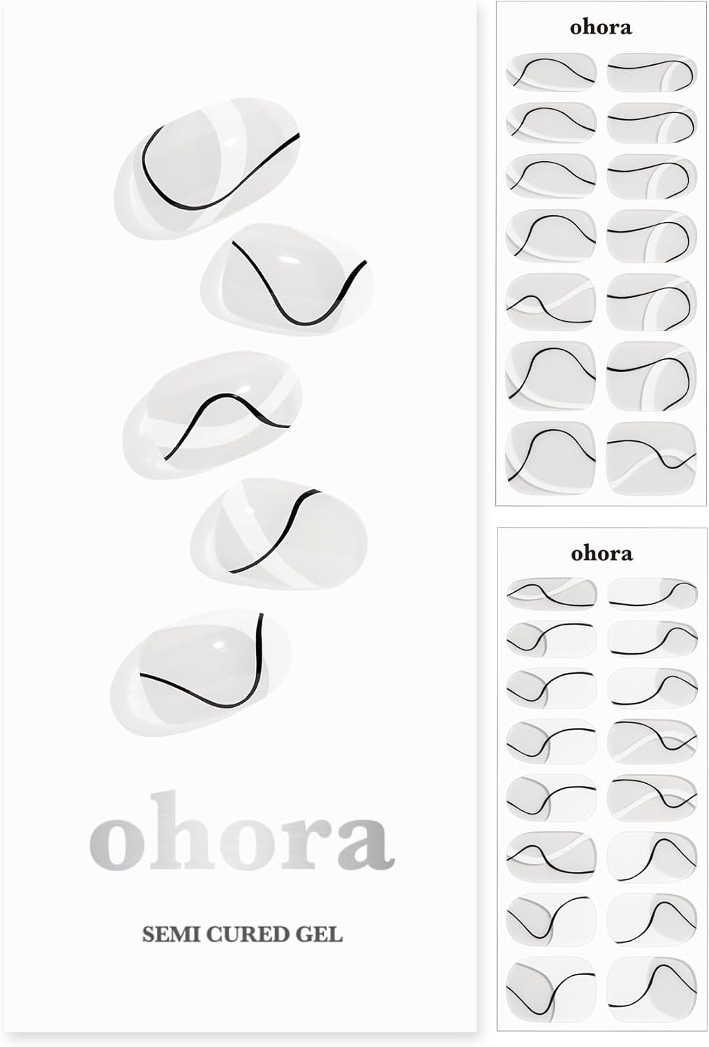 Ohora Semi Cured Gel Nail Strips N Infinity Main image