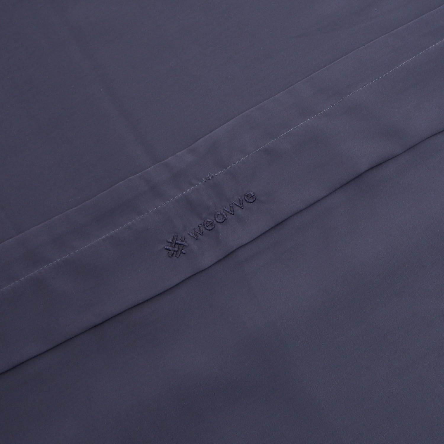 Weavve Home Lyocell Fitted Sheet Set Queen Size Midnight Blue Secondary image