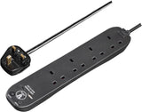 Masterplug Surge Extension Cord Fast Charge USB A & C, SRGUAC2242NB