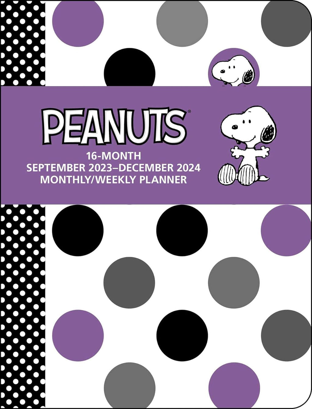 Peanuts Snoopy 16-Month 2023 2024 Monthly Weekly Planner Calendar