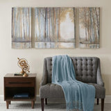 Madison Park MP95C-0041 Forest Reflections Landscape Canvas Wall Art 15X30 2 Piece Multi Panel, Modern/Contemporary Wall Decor