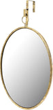 Creative Co-Op Framed Oval Wall Mirror with Hanging Bracket, 61L x 40.6W cm