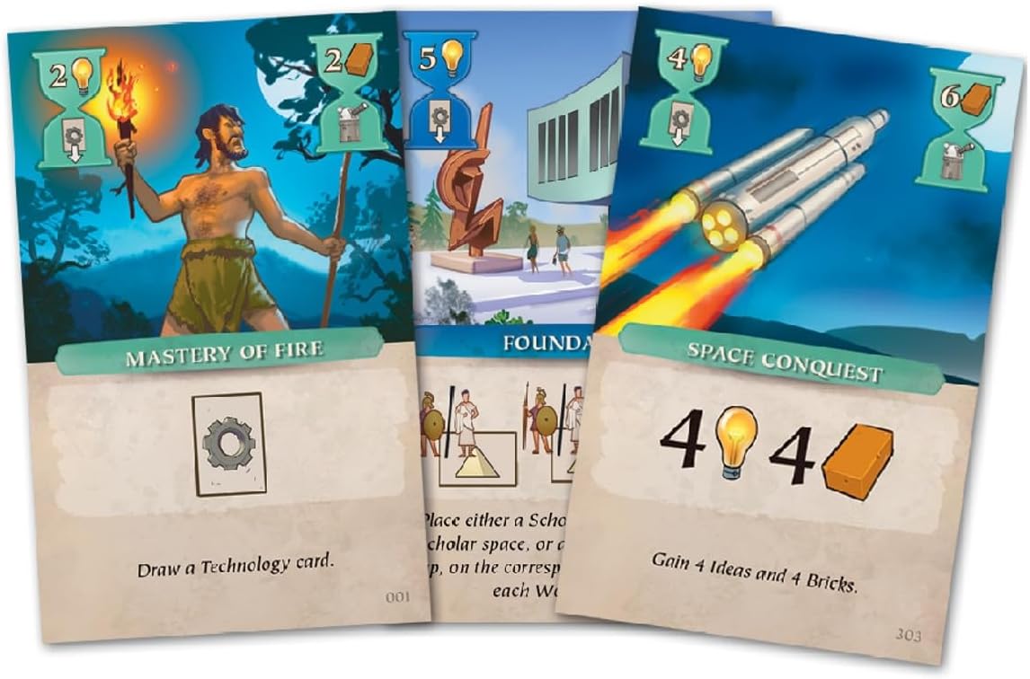 Pearl Games Time of Empires Board Game | Real-Time Civilization Strategy Game | App-Driven Worker Placement Game for Adults and Kids | Ages 12+ | 2-4 Players | Average Playtime 45-60 Minutes | Made by Secondary image