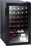 EuropAce 33 Bottles Wine Chiller | EWC 1331S | Digital Temperature Control, 3 Layered Glass Door