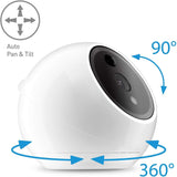 360° Amaryllo 1080p PTZ Wireless Security Camera with Night Vision, 256-bit Military Grade Encryption, 2-Way Audio