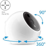 Amaryllo ACR1501R12WHay Apollo Biometric 360° Auto Tracking PTZ Wi-Fi Security Camera, White