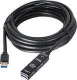 SIIG USB 3.0 Active Repeater Cable 20-Meters (JU-CB0811-S1) Black