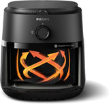 Philips 1000 Series NA12009 Air fryer 4.2L Capacity 1500W Healthy Oil Free Frying Compact Design Dishwasher Safe Parts Black Finish