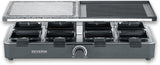 Severin RG 2371 Raclette Grill Natural Cooking Stone Smokeless Odourless with 8 Non-stick Pans