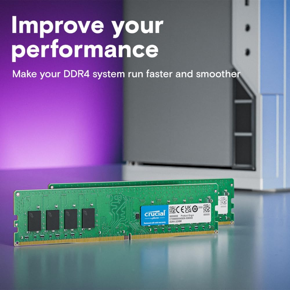 Crucial RAM 16GB DDR4 3200MHz CL22 Desktop Memory CT16G4DFRA32A