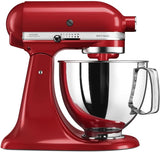 KitchenAid 5KSM125 Artisan Tilt Head Stand Mixer with basic accessories 4.8L Empire Red