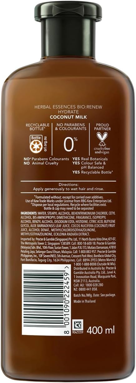 Herbal Essences Bio Renew Hydrate Conditioner Coconut Milk 400ml