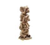 Design Toscano NG33769 Hear-No, See-No, Speak-No Evil Stacked Elephants Collectible Statue