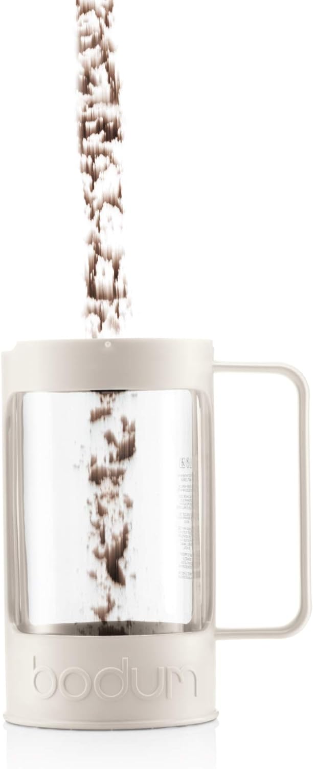 BODUM 11376913 BEAN French Press Coffee Maker 3.3gal 1L Off White