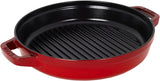 STAUB Cast Iron Set 4pc Stackable SpaceSaving Cookware Set Cherry