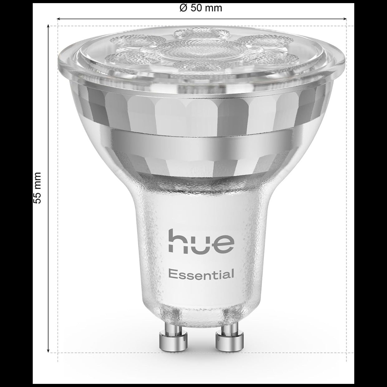 Philips Hue Essential Smart LED GU10 Spotlight White And Color Ambiance 4.4 W 2Piece Pack