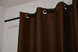 CURTAIN-BLACKOUT/BROWN/L SOL 3429/