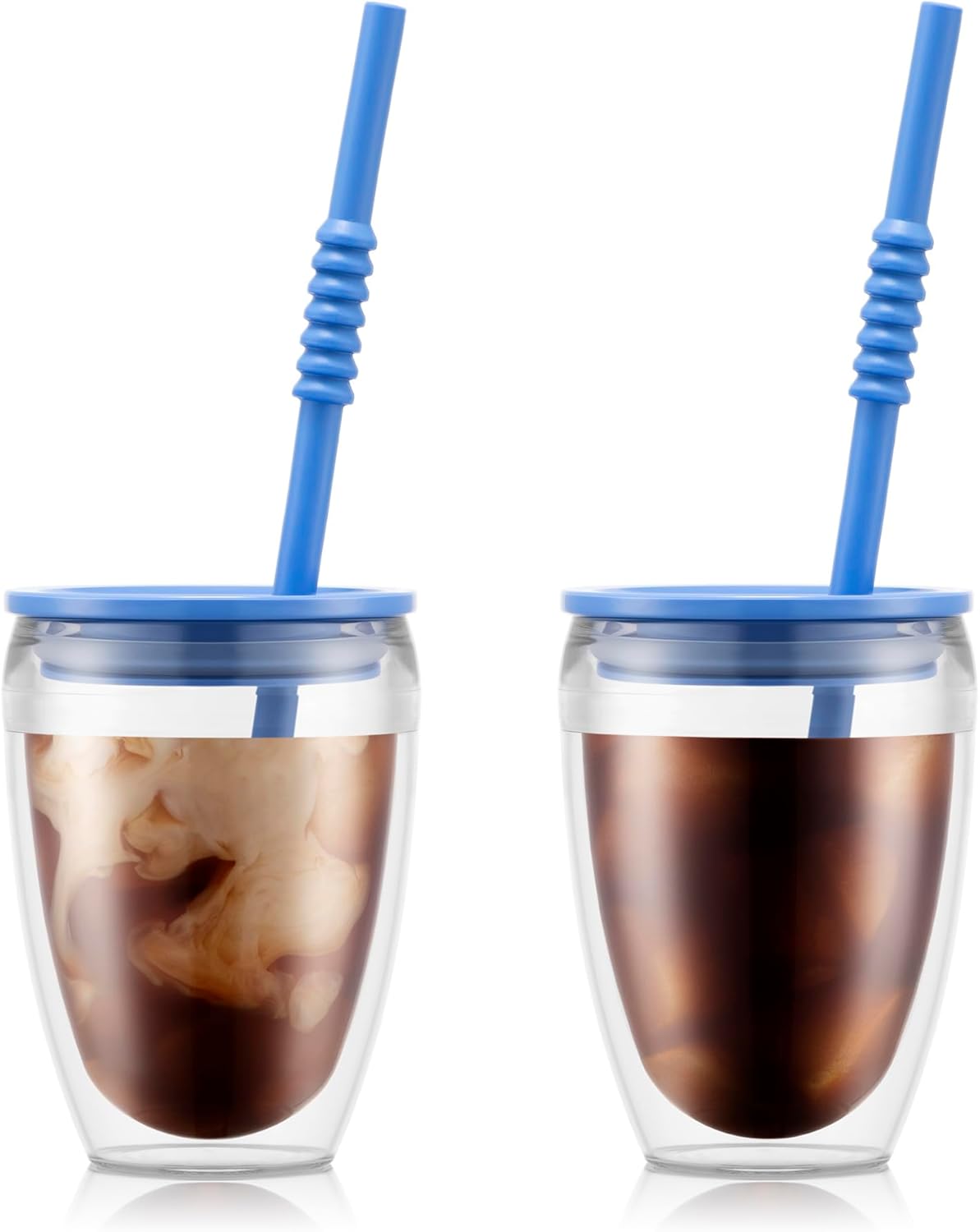 Double Wall Tumbler With Lid And Straw 0.3L Matisse 2 Pieces